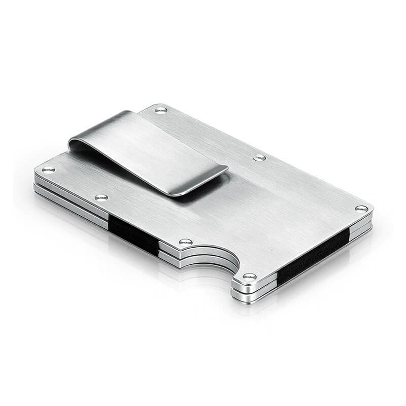 minimalistic metal rfid blocking card wallet