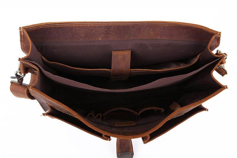 vintage leather laptop bag 3