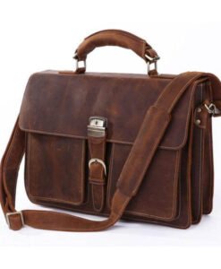 vintage leather laptop bag