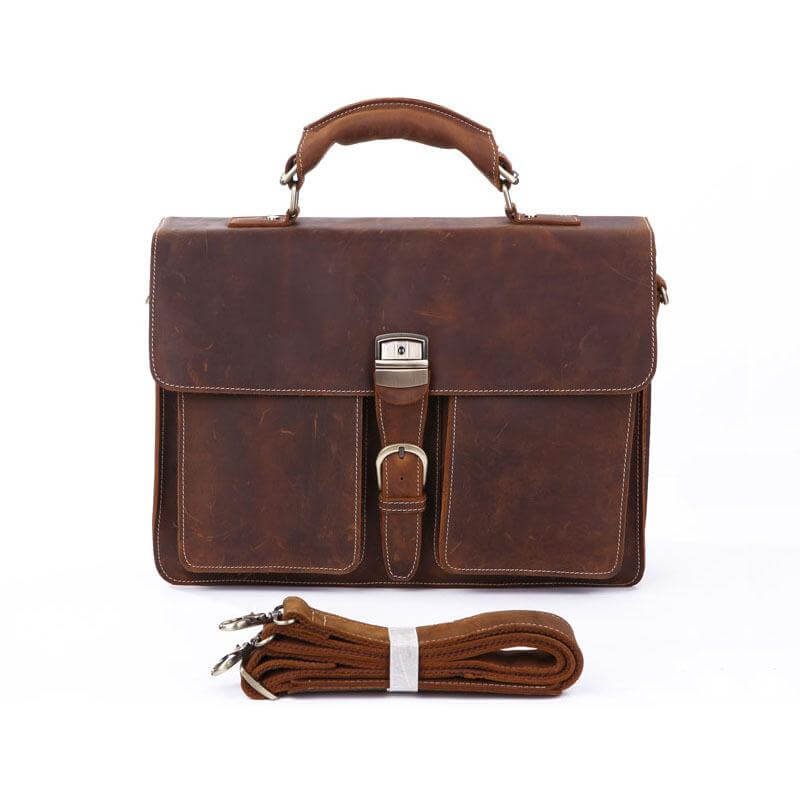 vintage leather laptop bag 9
