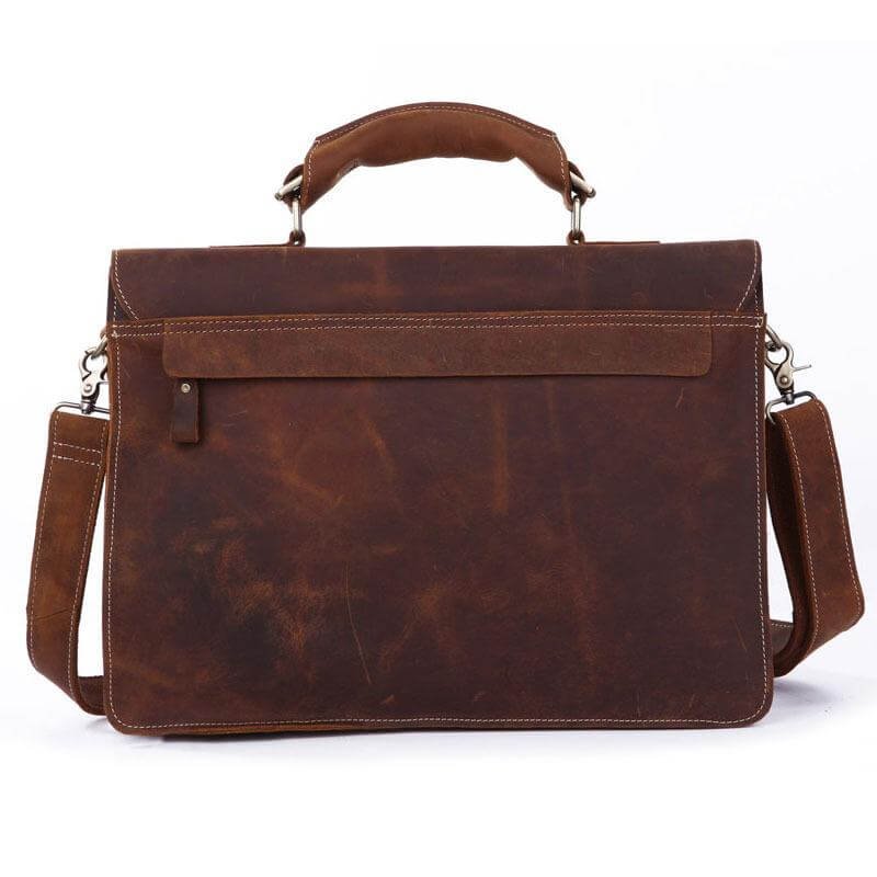 vintage leather laptop bag