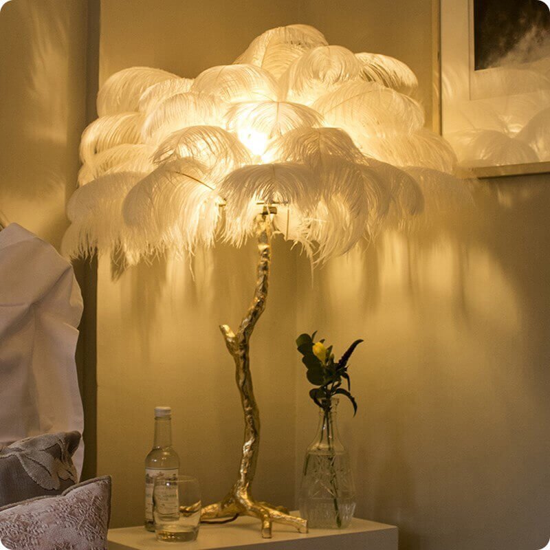 Feather Lamp Bedside Feather Lamp Bedside