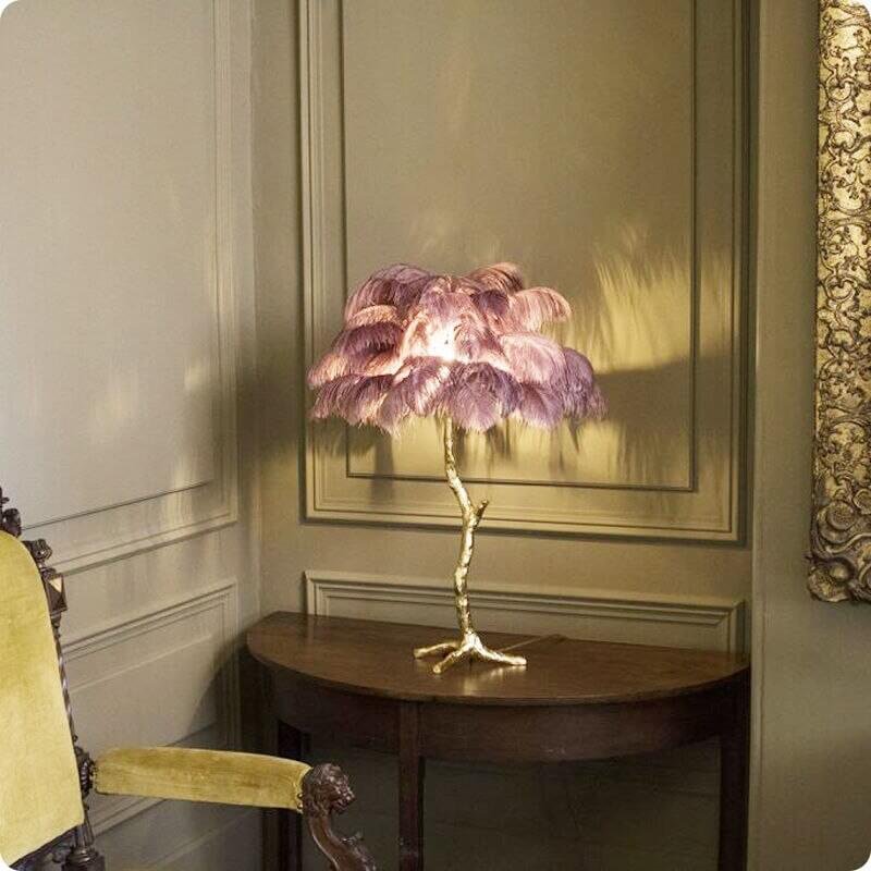 Feather Lamp Desktop Feather Lamp Desktop